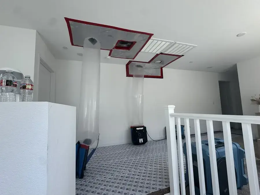 AC condensation leak damage on a Paradise Valley ceiling